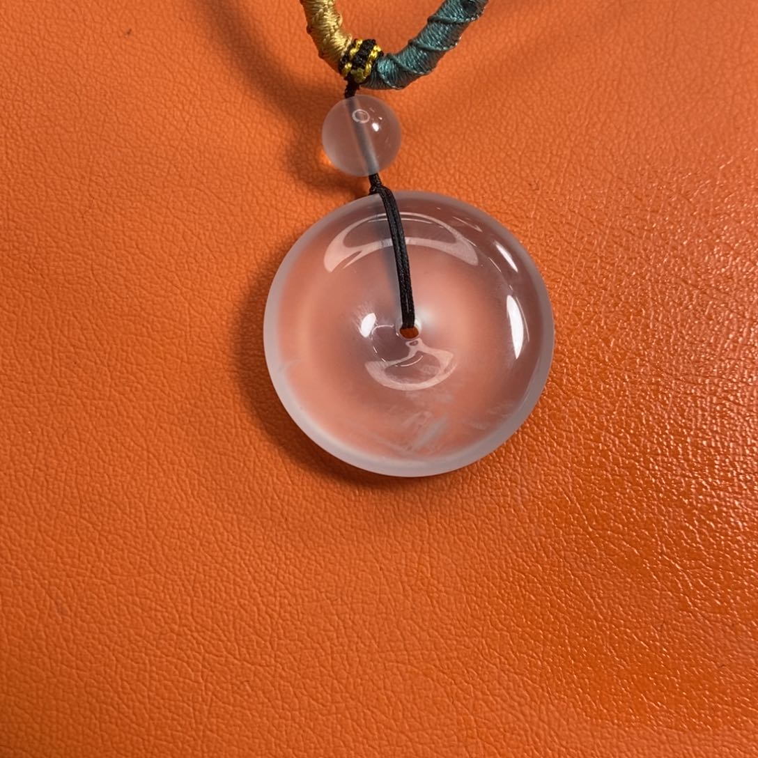 石英质玉平安扣未镶嵌叾*