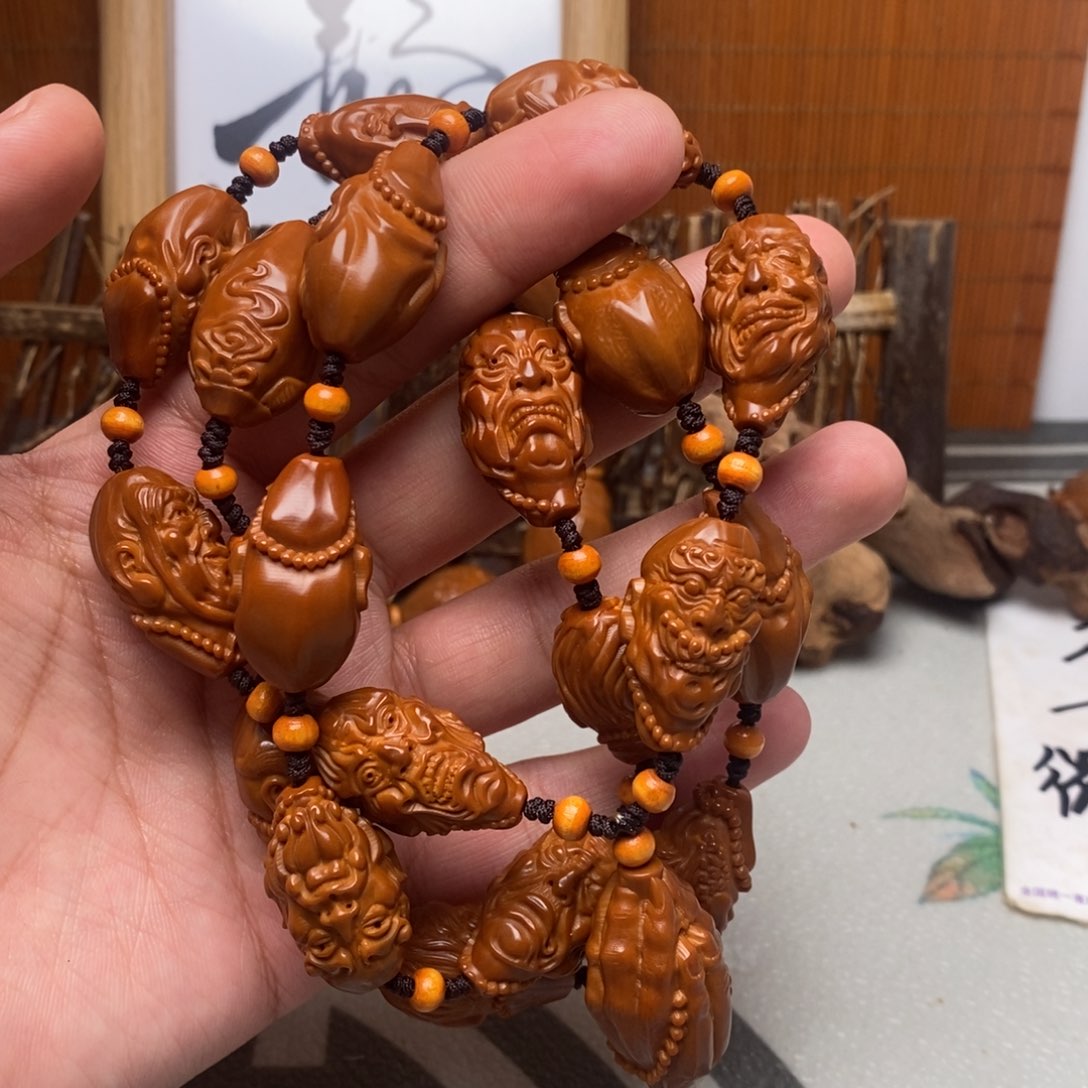 橄榄核手串/手链橄榄核雕刻工艺宇
