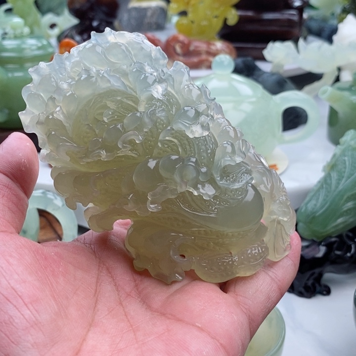 岫玉四大名玉摆件未镶嵌