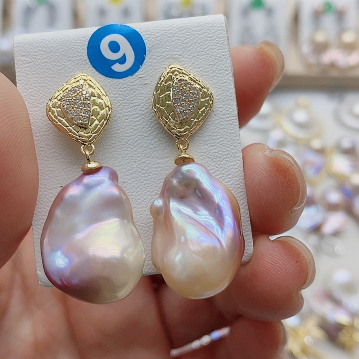 【闪购商品】淡水珍珠耳饰银S925镶嵌