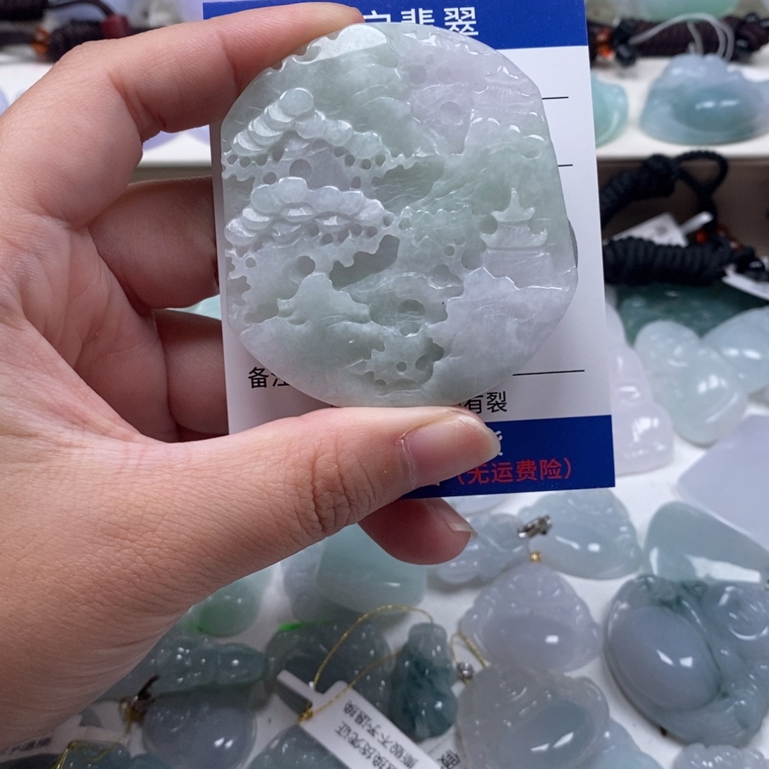 翡翠未镶嵌颈饰天然翡翠