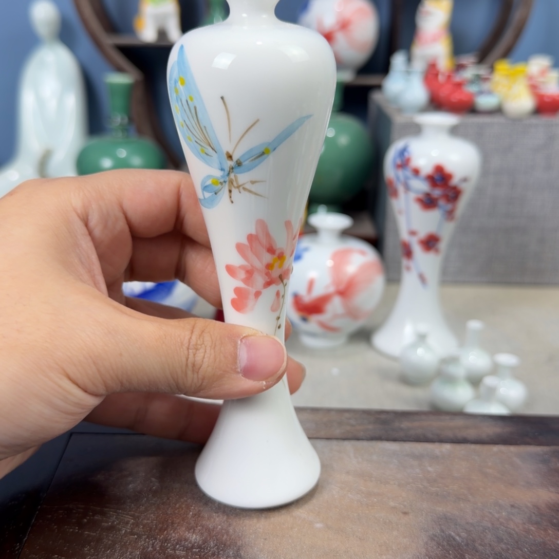 陶瓷手工小花器摆件
