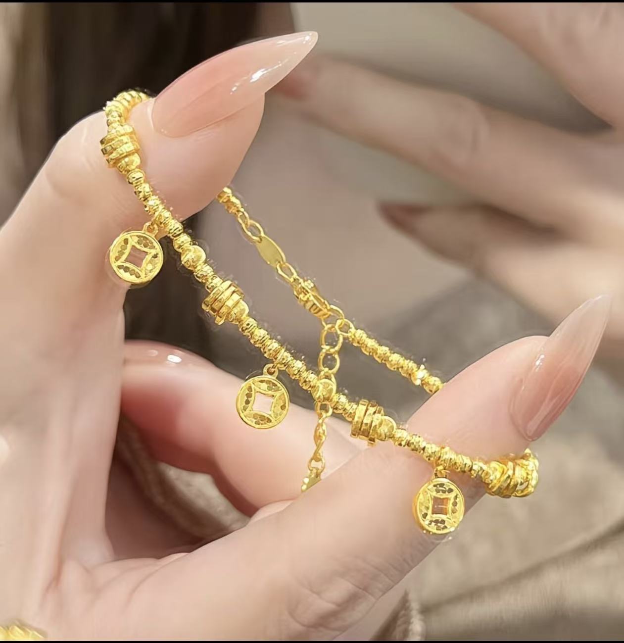 铜合金DIY配件10颗纯素色