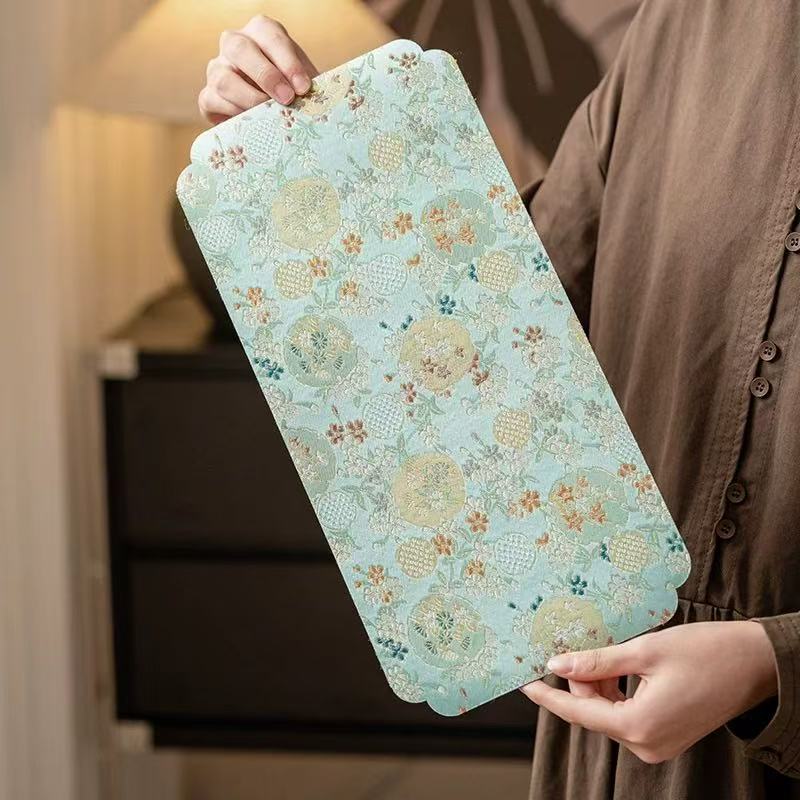 极素石竹花双面小茶席禅意桌垫壶垫249