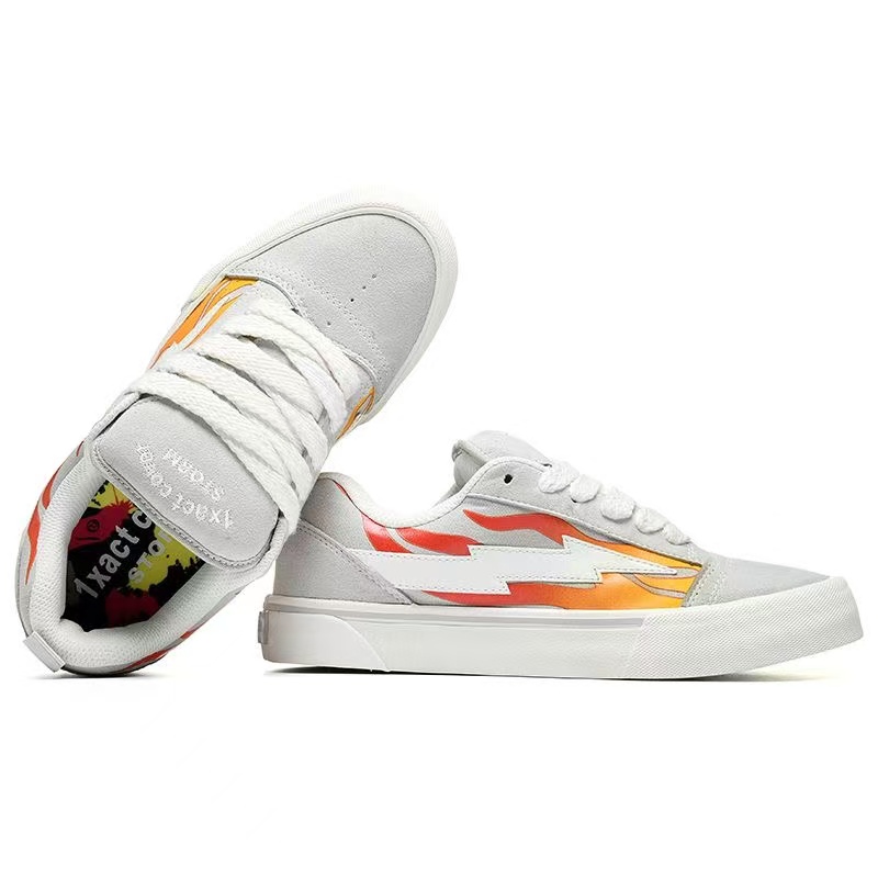 REVENFE X POTM复仇风暴闪电鞋联名毕加索面包鞋情侣帆布鞋潮流