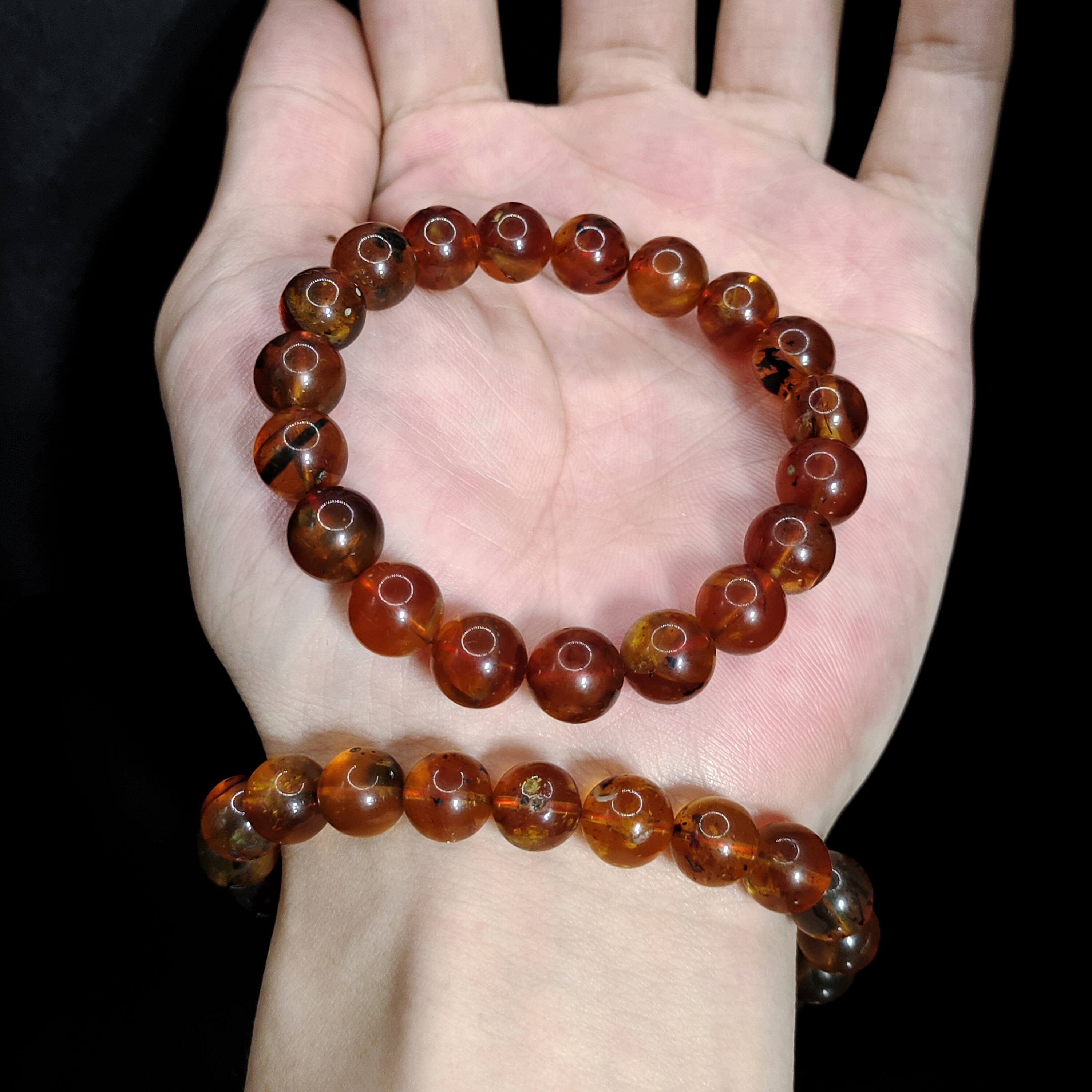 【李想精选】琥珀单圈手串GS【多样性发其一】约9mm