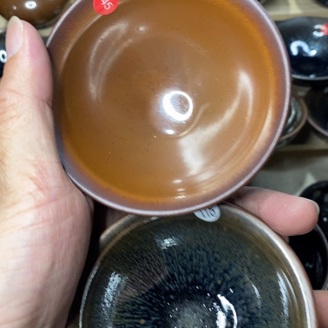 茶盏2只建盏45 。118主人杯