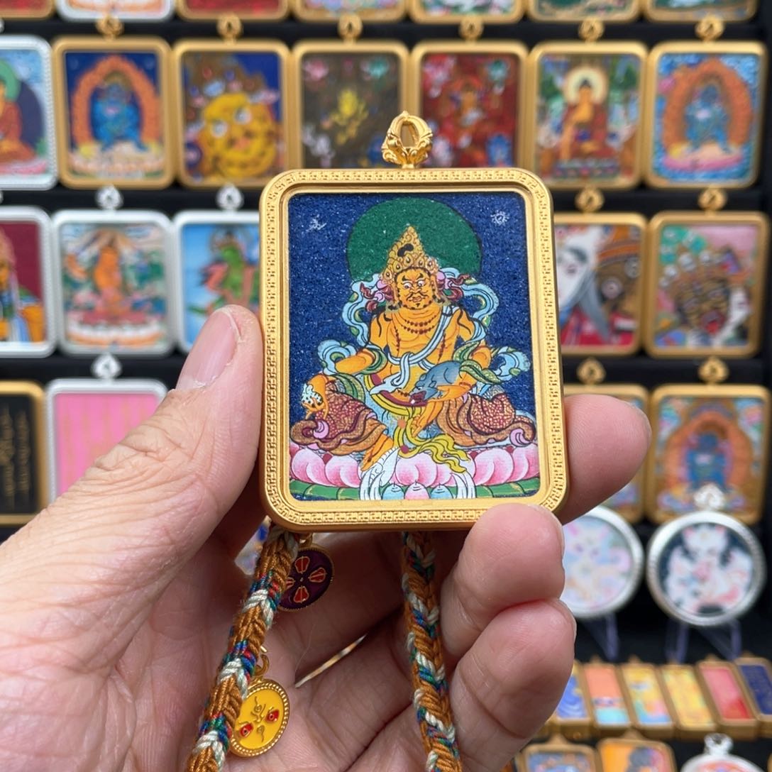 吊坠?*柒唐趣坊非遗纯手绘唐卡