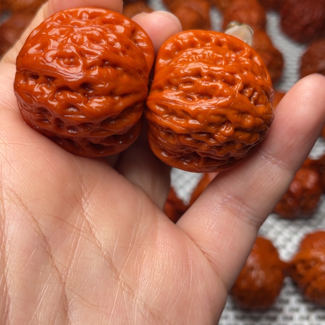 桃核吊坠文玩核桃 手把件 铁锤妹妹 35