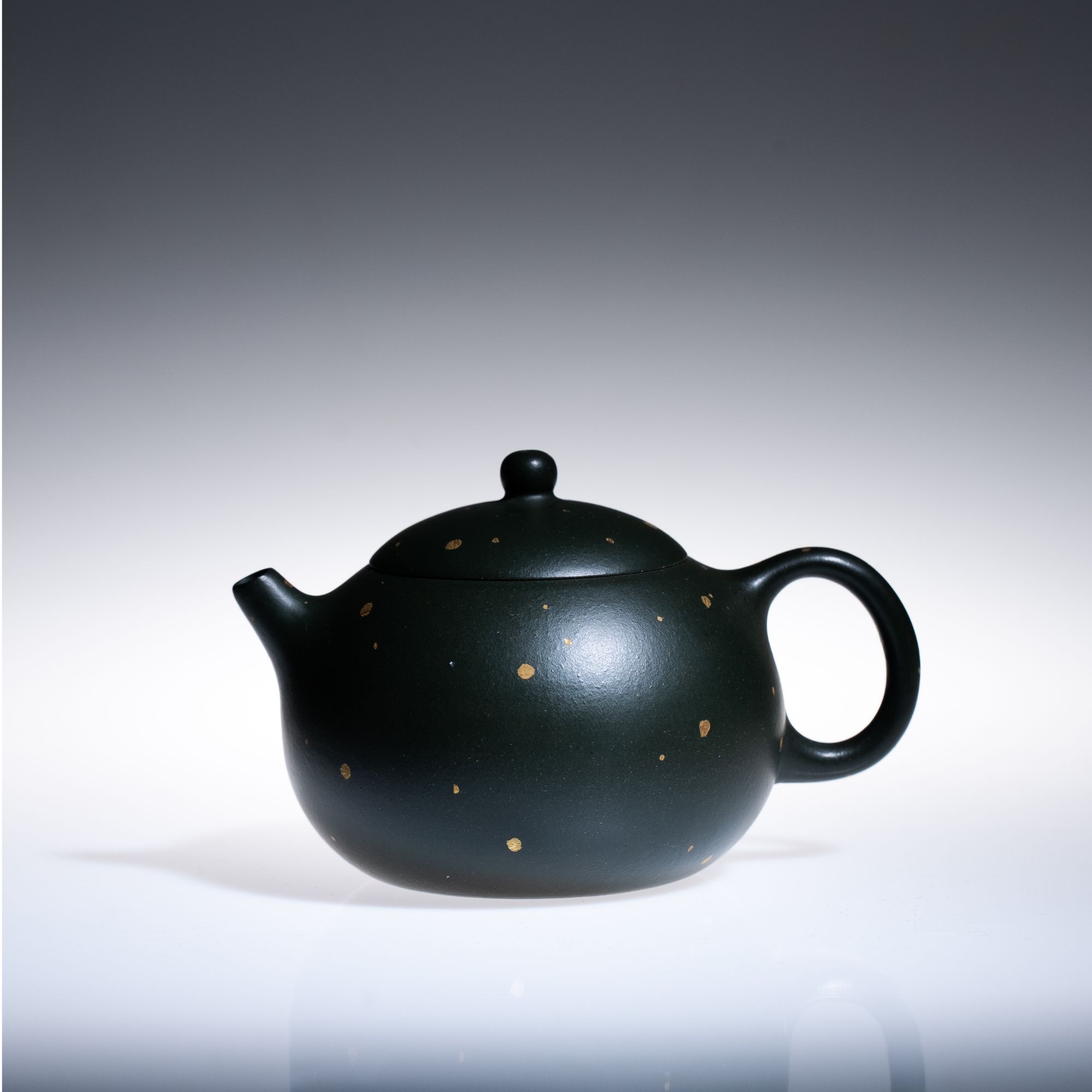 高老师甄选【西施壶】 原矿民国绿 120CC  半手工宜兴紫砂壶