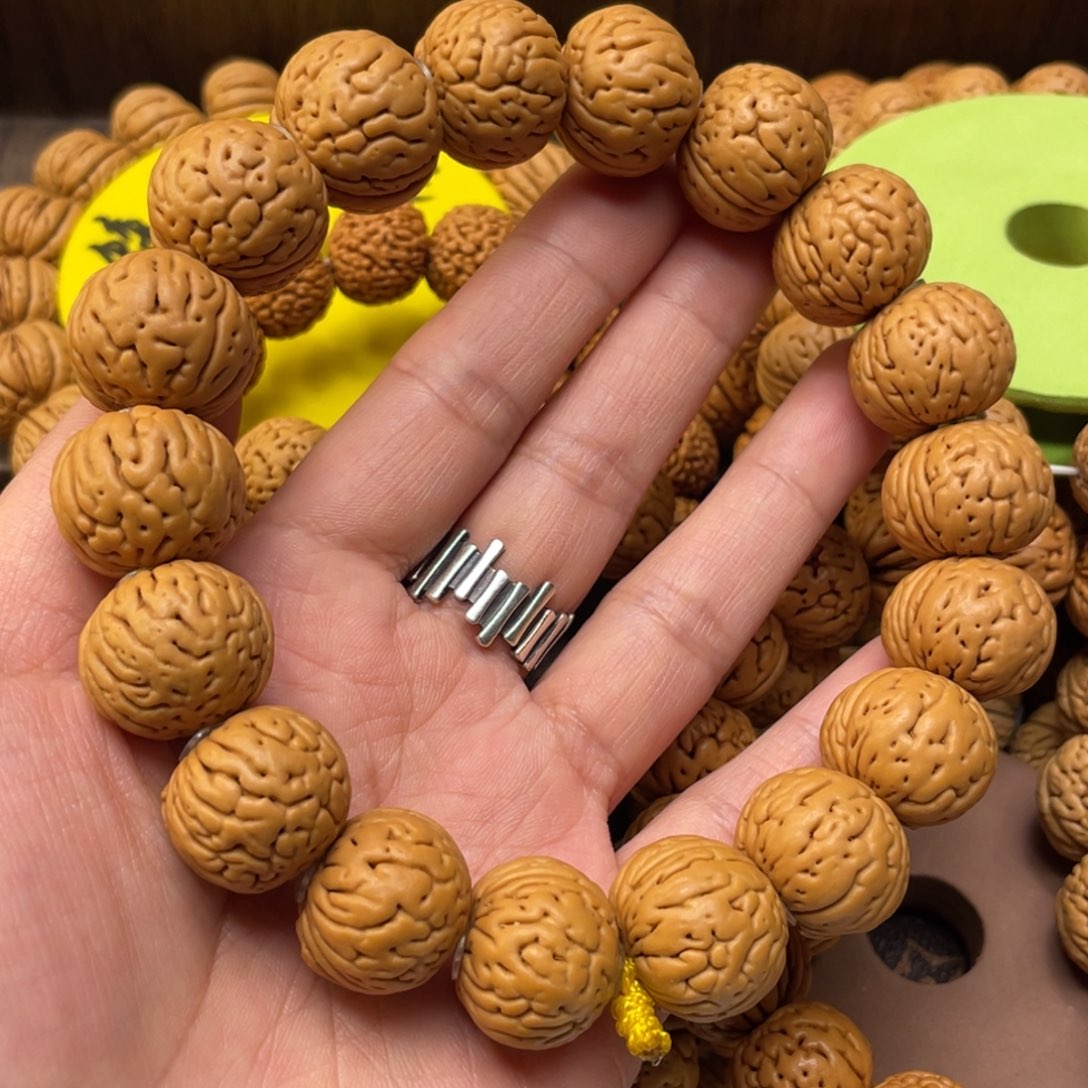 桃核手串y*y肉纹元宝大