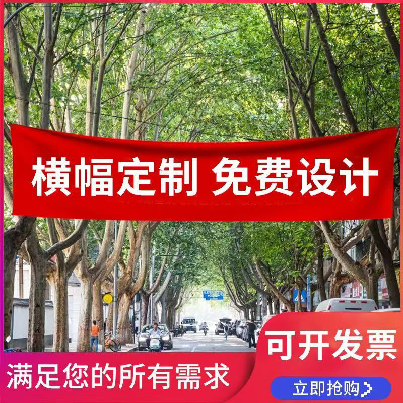 横幅定制定做生日条幅搞怪订做订婚结婚广告标语开业活动制作