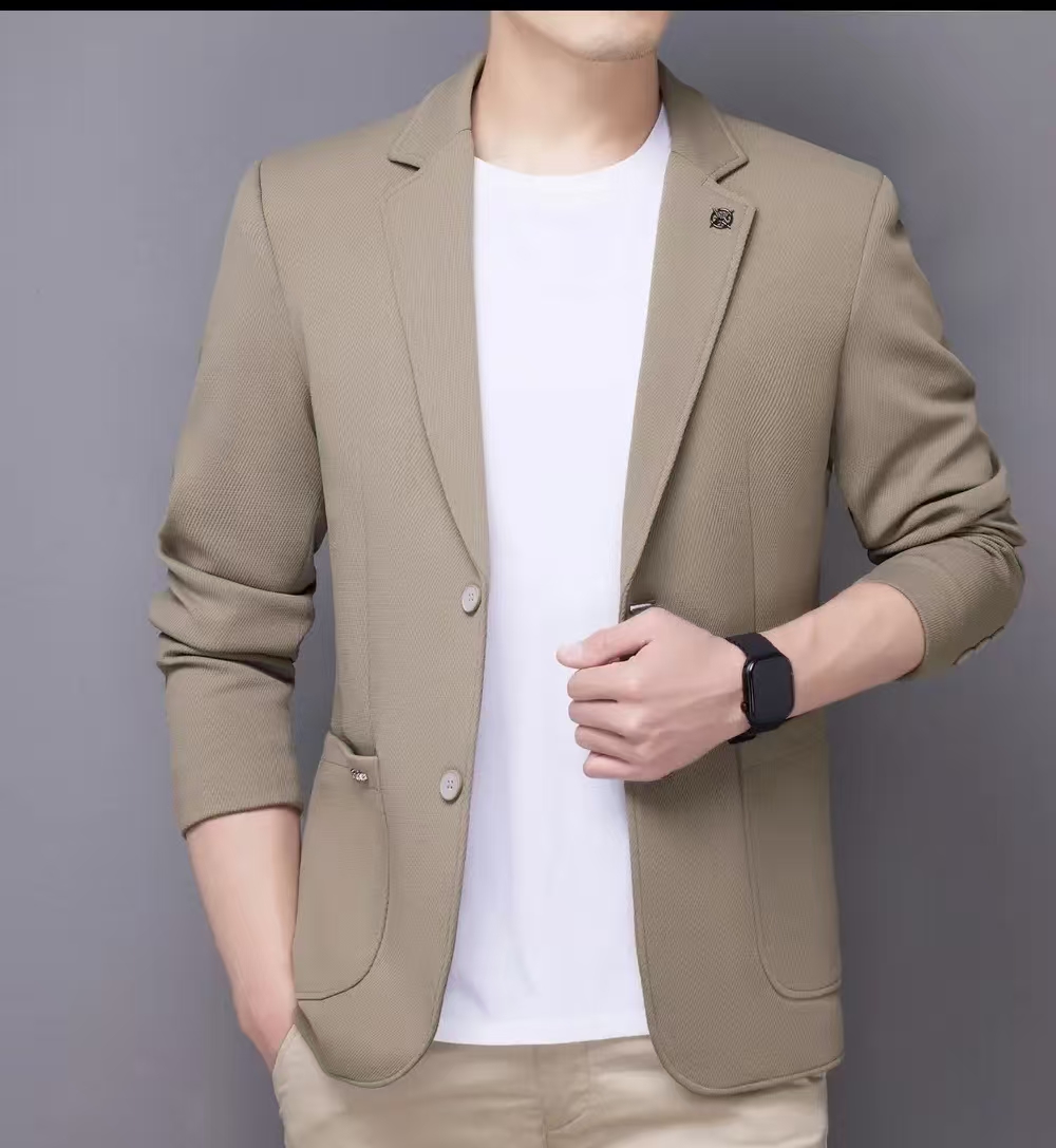 【伯爵男装】2025男士秋季新款时尚休闲西服