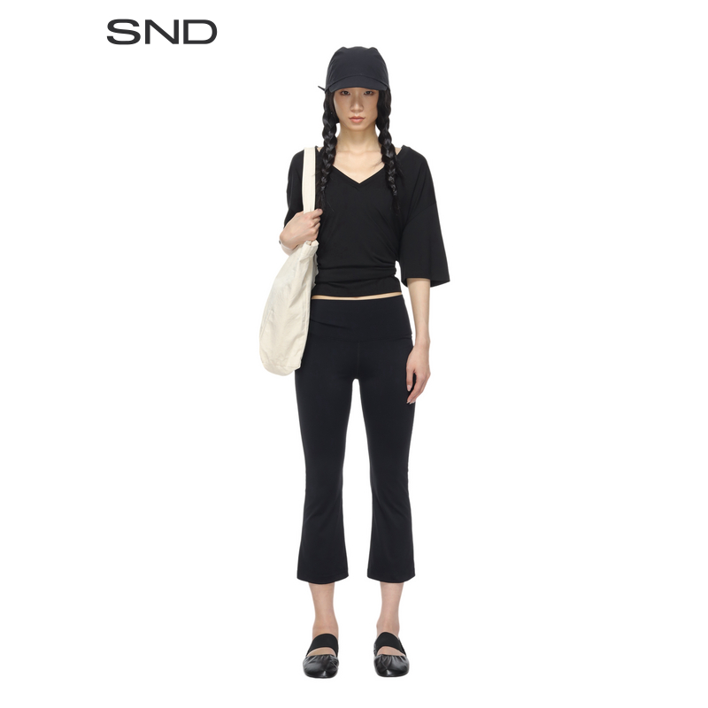 【SND CITY PROJECT 设计师品牌】SND SS25 高腰八分微喇裤