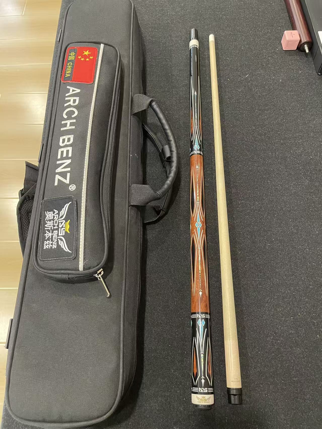 奥斯本兹征途2台球杆九球杆中式八球黑八大头杆