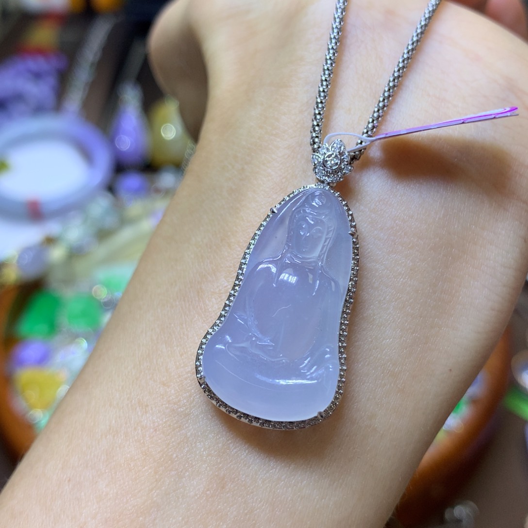 【闪购商品】翡翠颈饰18K金镶嵌翡翠