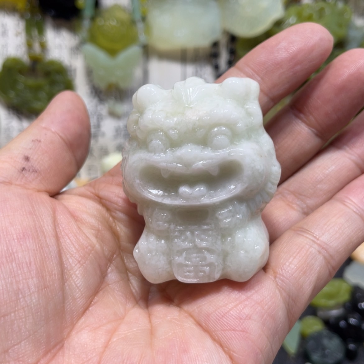 【闪购商品】岫玉颈饰未镶嵌45手把