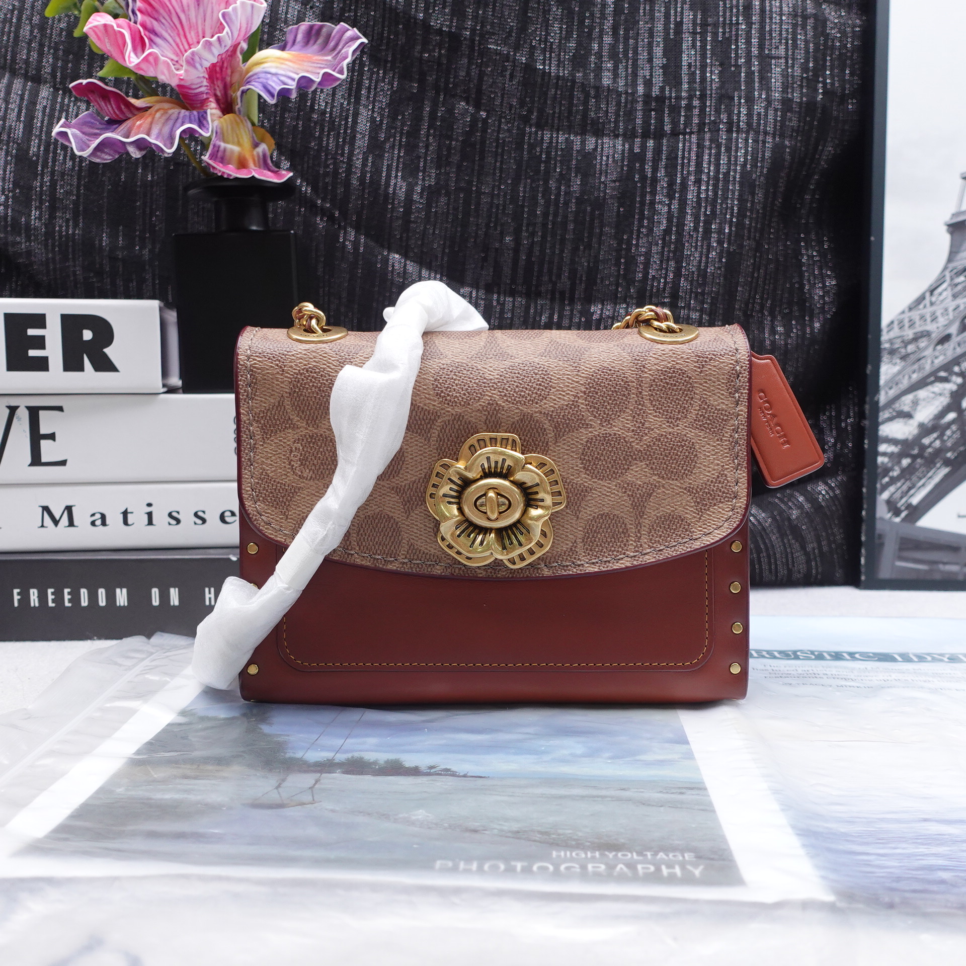 95新 COACH/蔻驰 单肩包/T10291282