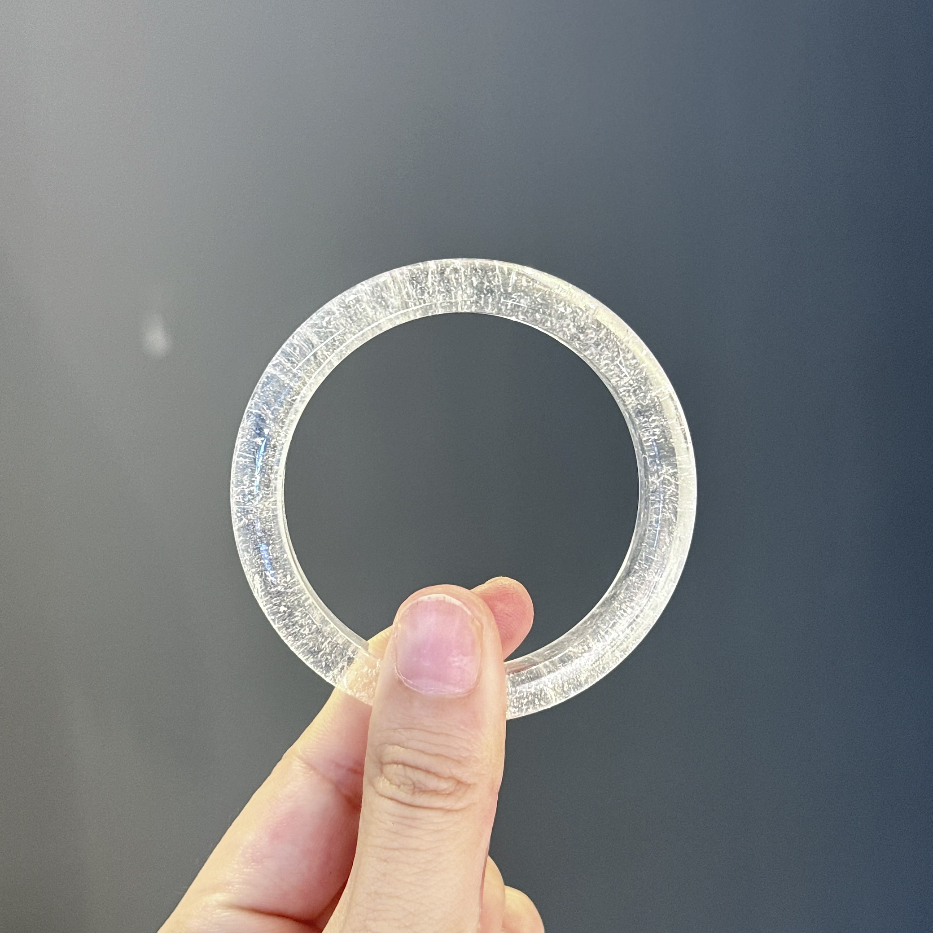 【吱吱】天然水晶白水晶手镯06（多样性发其一）