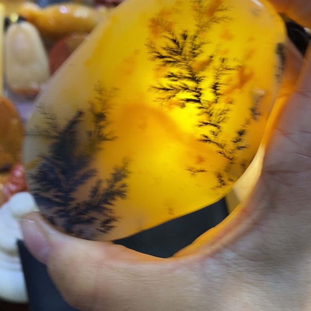 石英质玉（黄龙玉）颈饰未镶嵌