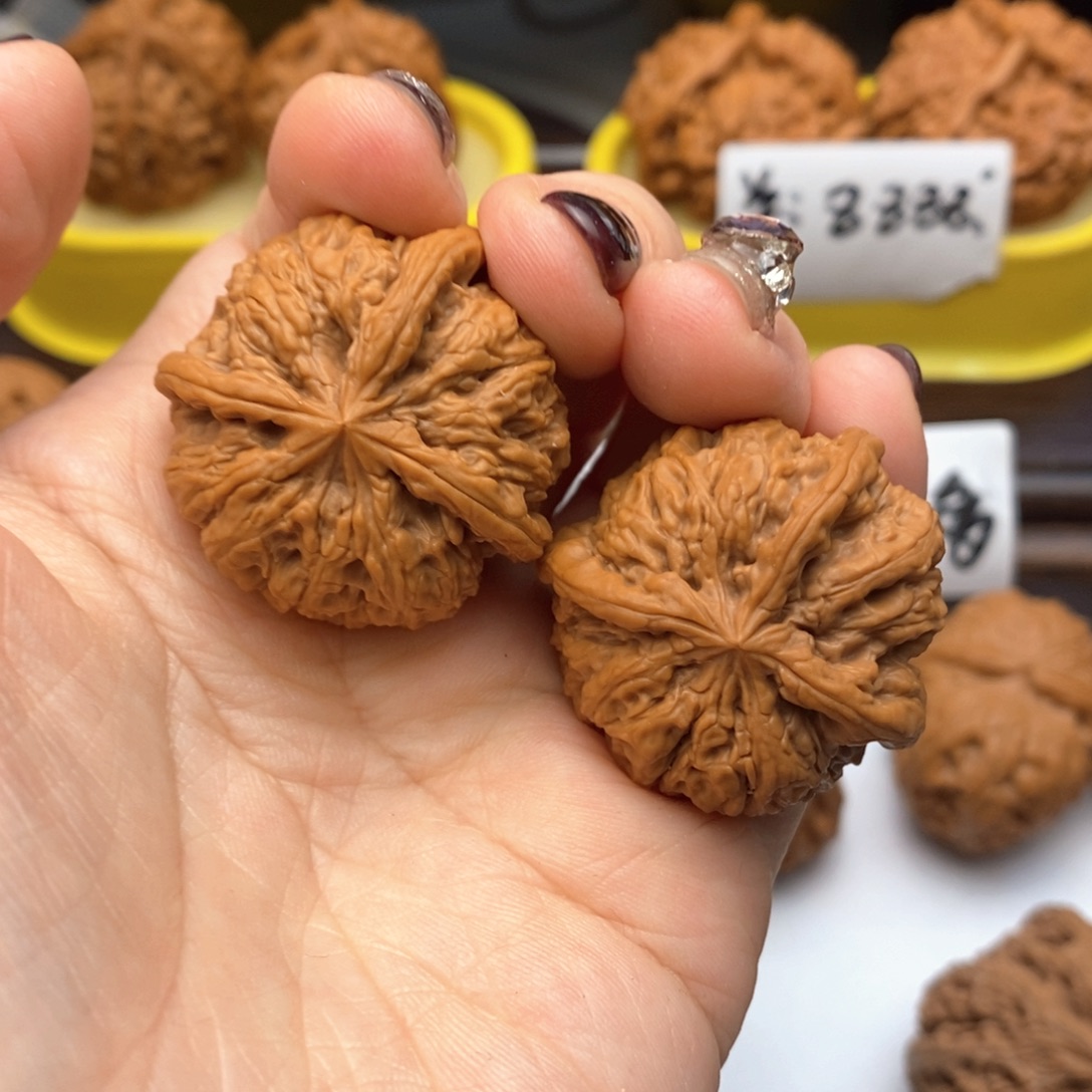 文玩核桃把件703号雨花石丁