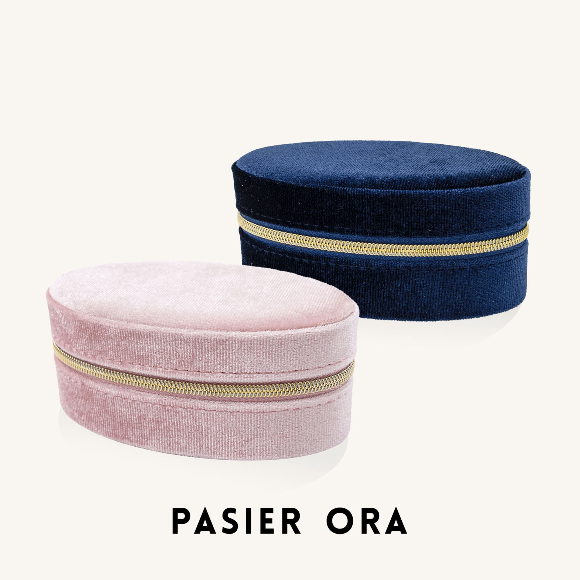 首饰盒/箱 PASIER ORA 绒布小型首饰盒旅行便携收纳盒DR0128