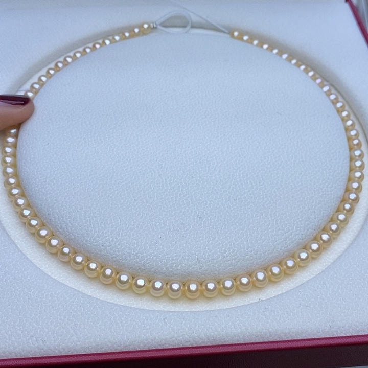 淡水珍珠项链未镶嵌?*5.5-6