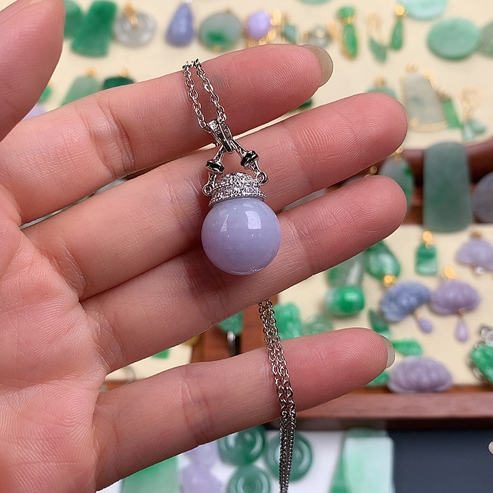 翡翠银S925镶嵌颈饰875224577888