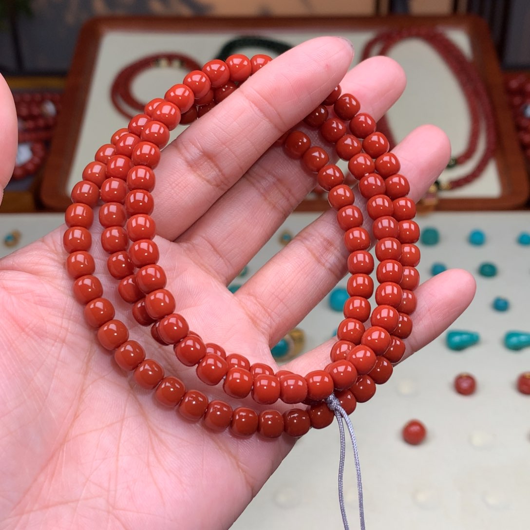 南红玛瑙颈饰未镶嵌