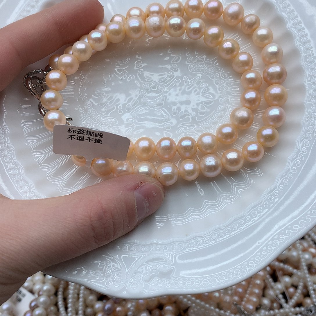 淡水珍珠7-8未镶嵌x59项链