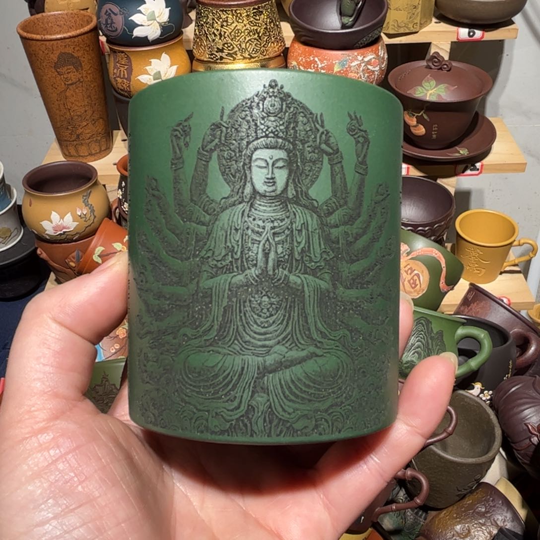 紫砂茶杯宜兴紫砂主人杯