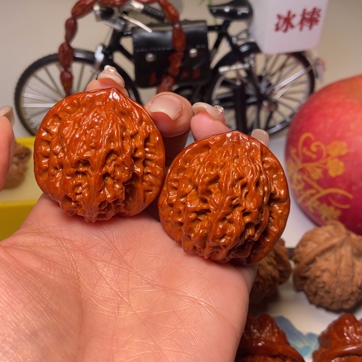 吊坠文玩核桃精品盘龙虎头39尺