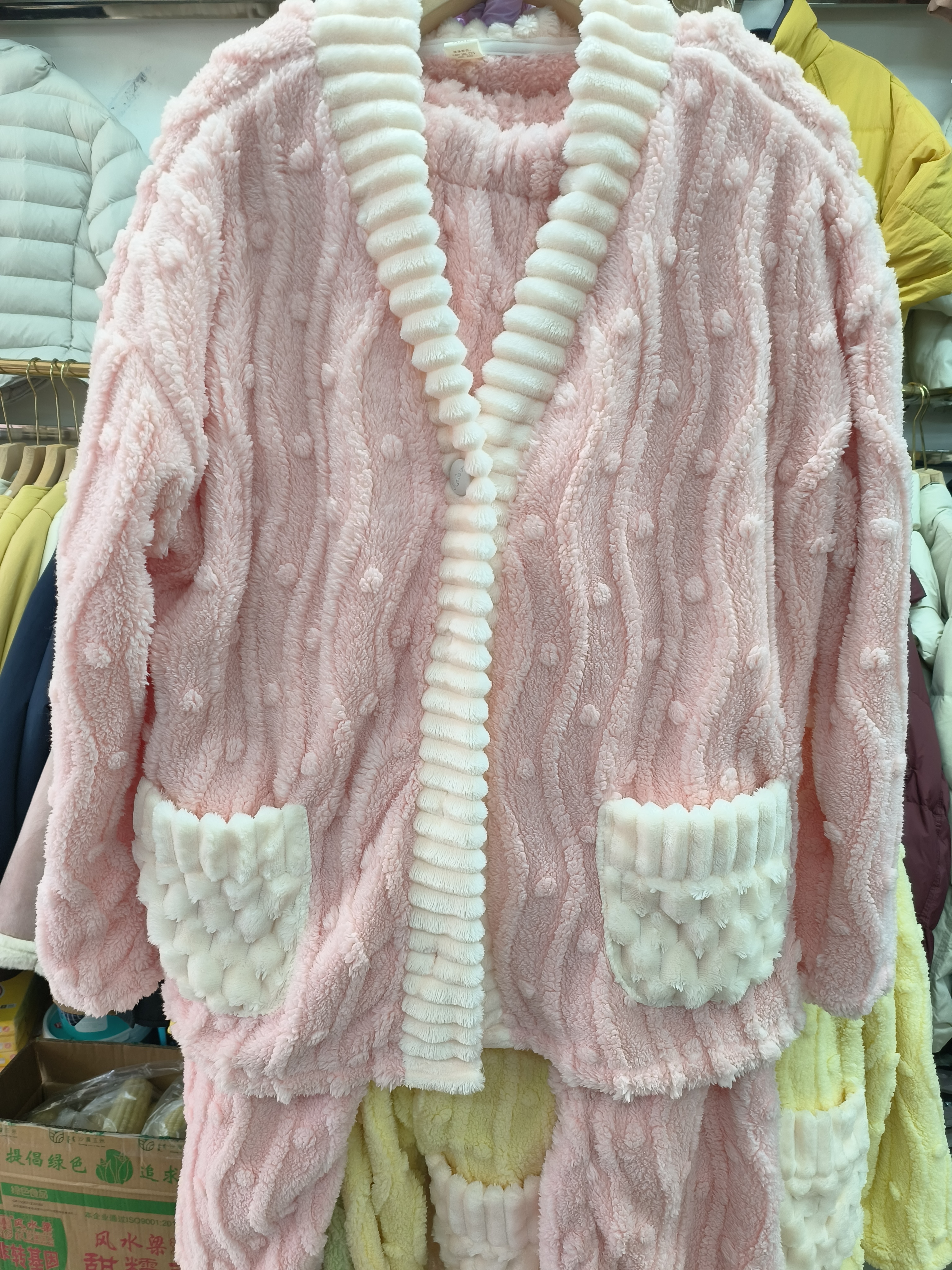 珊瑚绒睡衣女秋冬季加绒加厚保暖法兰绒韩版时尚可外穿家居服套装