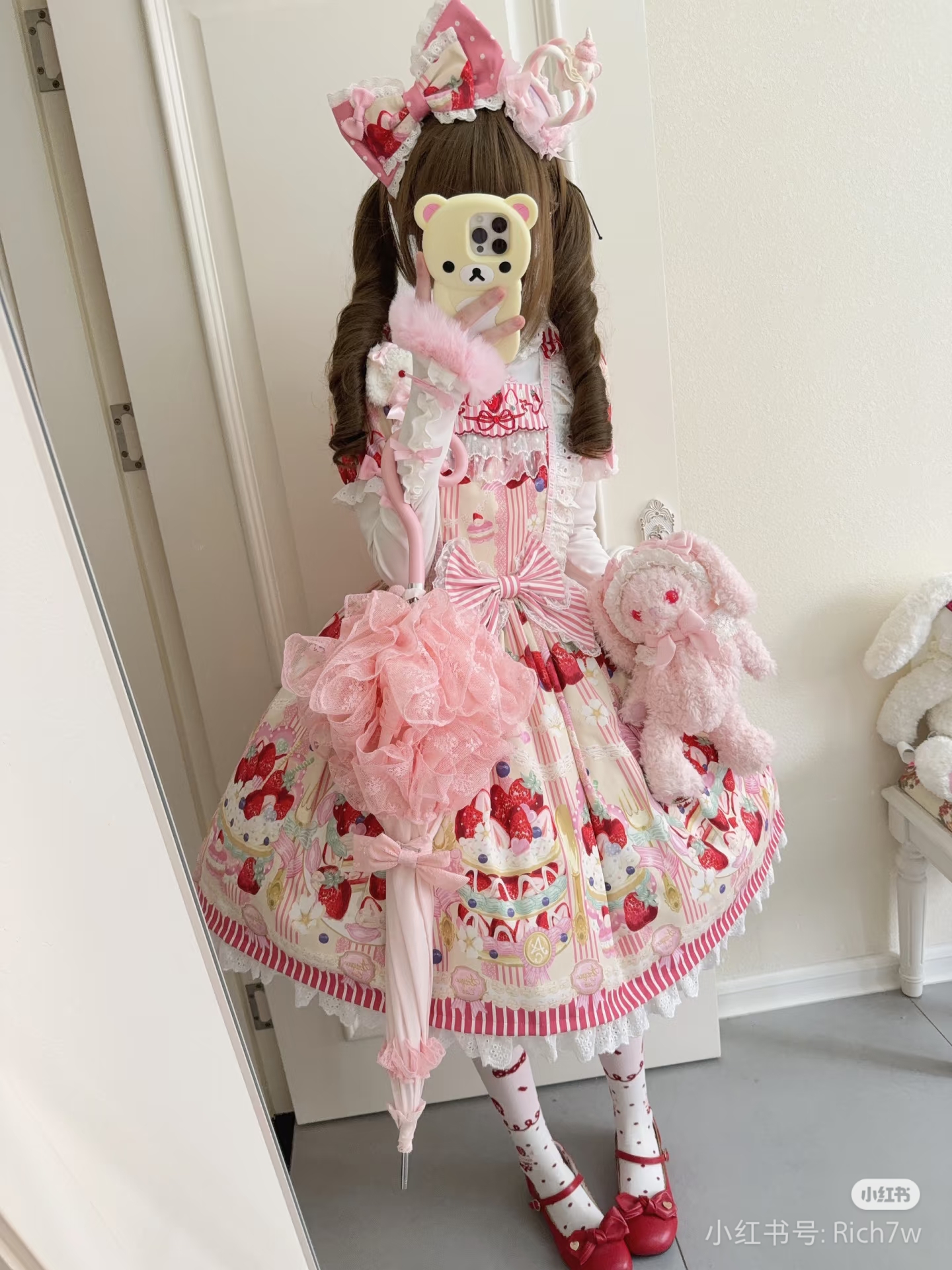 【条纹草莓定金】古早doll    慢团预约全色全尺码需补尾款