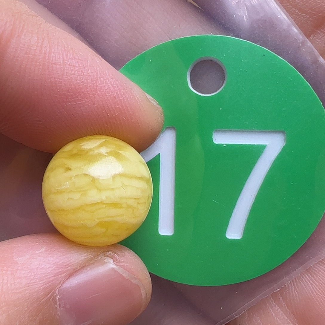 蜜蜡未镶嵌珠宝奇石13mm花粉