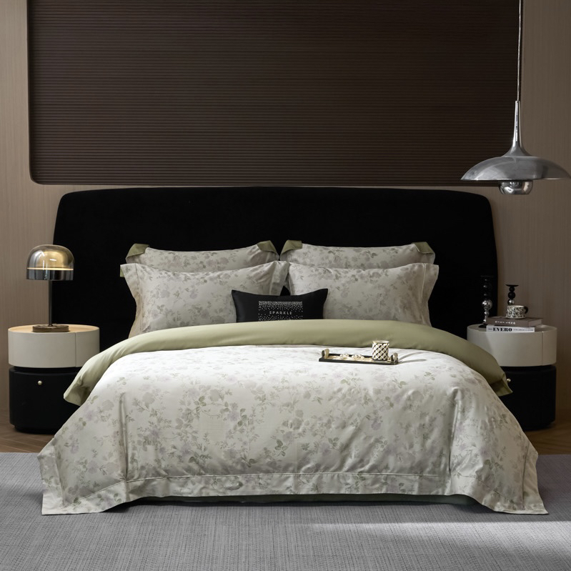 晚意青银  Dafenry·Home高奢复古色织长绒棉提花四件套专属