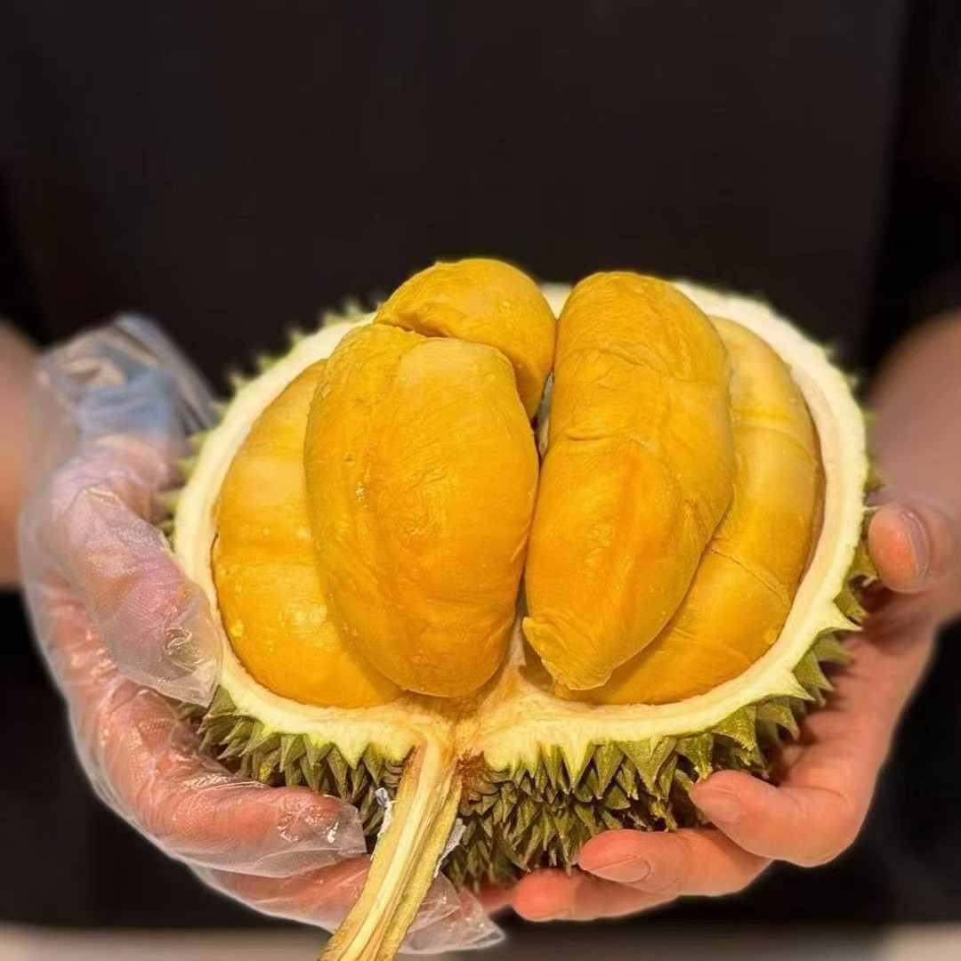 果切马来西亚空运鲜果D200黑刺榴莲，1800g-2200g/个，果核大，带苦味