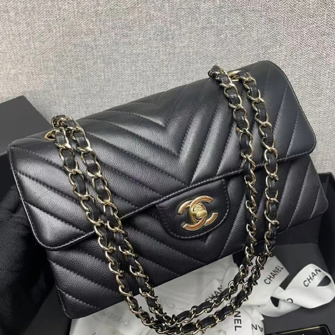 99新 Chanel/香奈儿 V纹大mini cf 包 US56834
