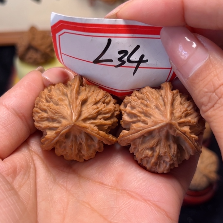 吊坠文玩核桃35全品珊瑚纹正奔34