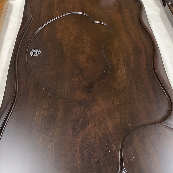 惠***鲜黑檀木如意茶盘90/45