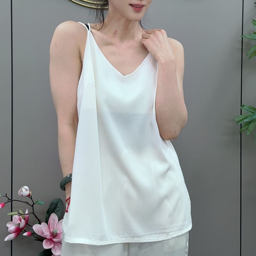 三姐家2025春款新中式净版百搭吊带