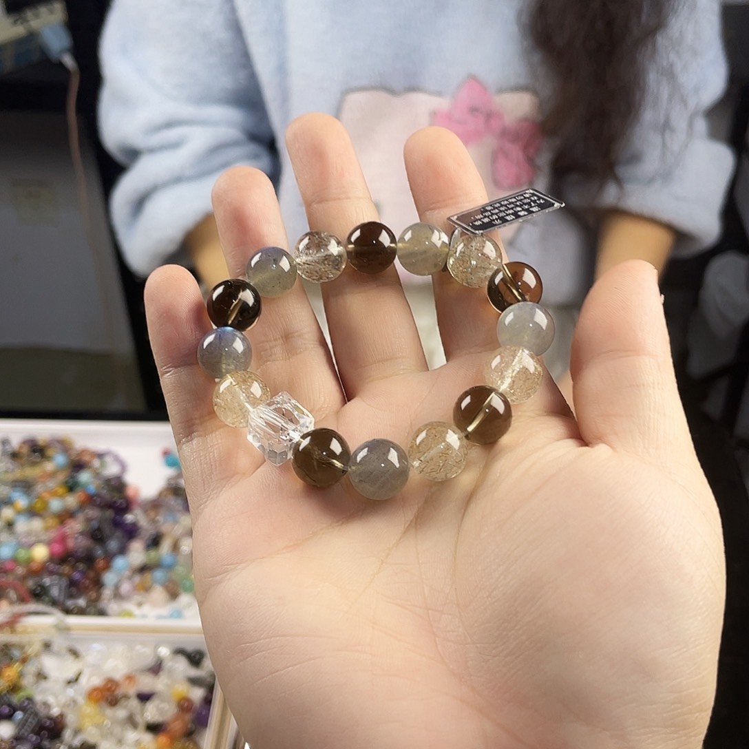 水晶银S925镶嵌手链