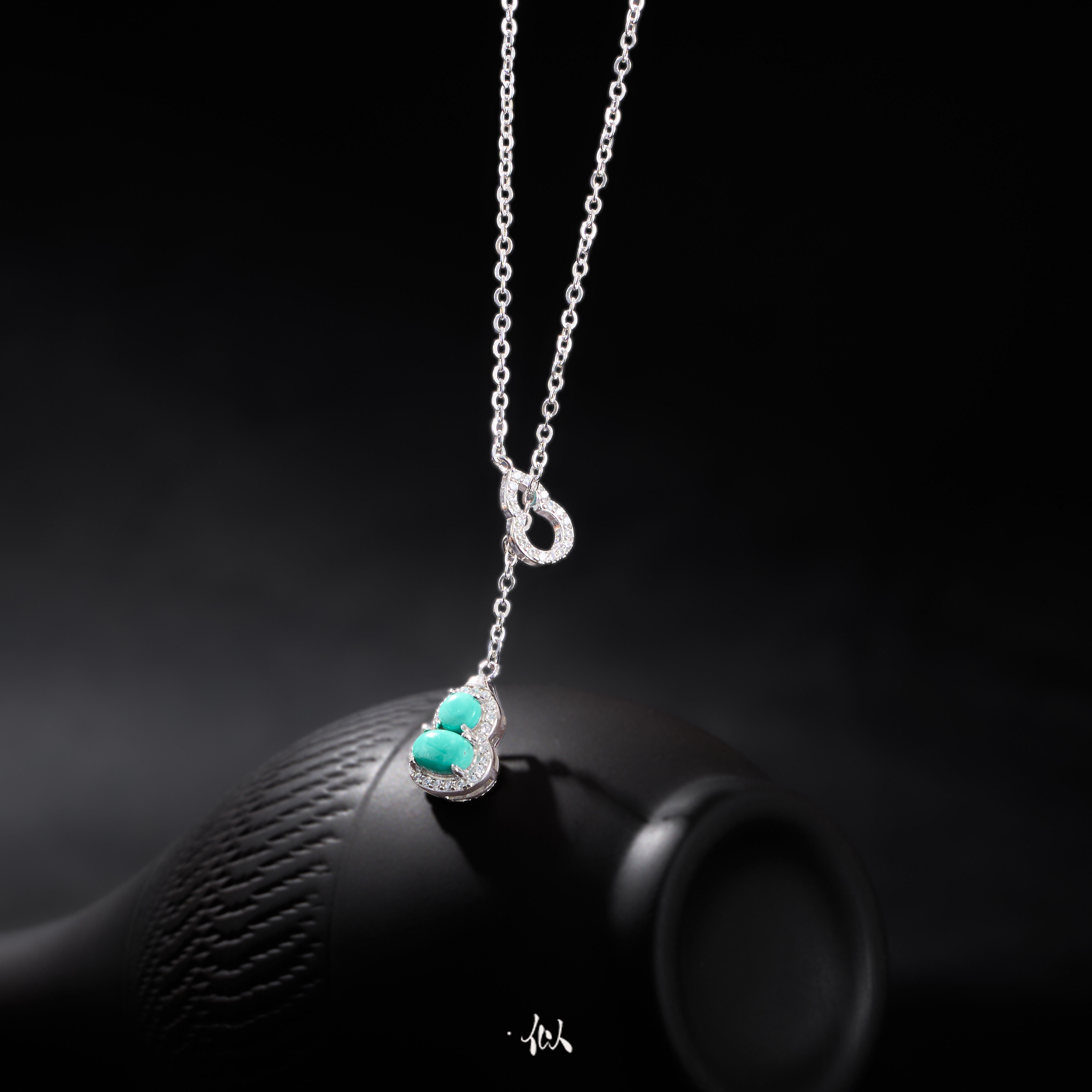 L【青葫】· 似梓珠宝 · 绿松葫芦项链-绿  SZCC328003