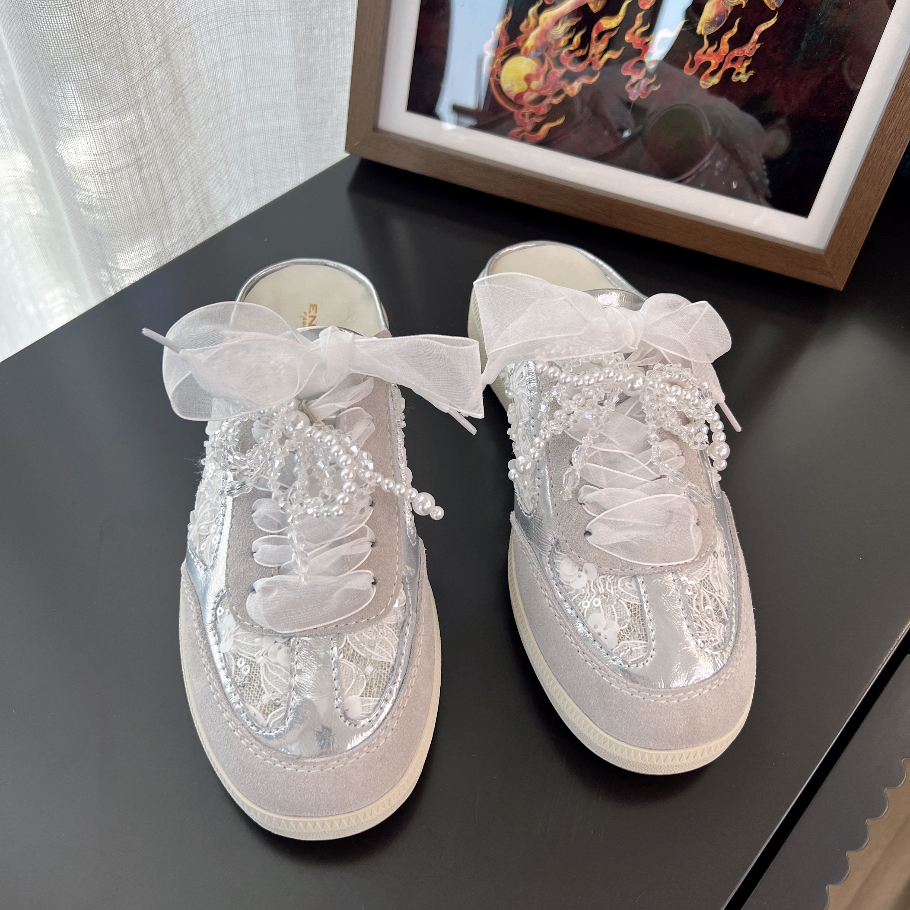 蝴蝶结镂空网面半拖女鞋S29C988305-6.18