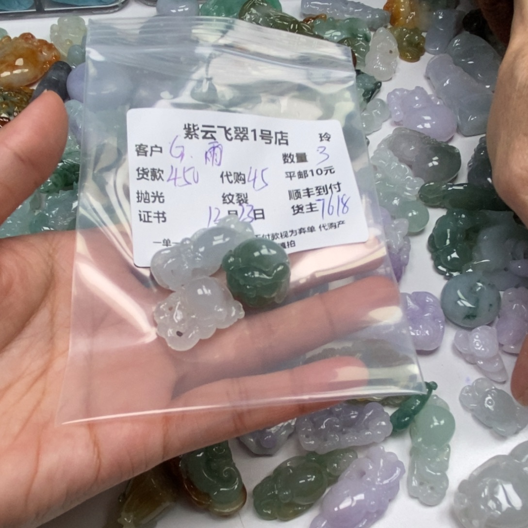 G***宸翡翠未镶嵌颈饰翡翠