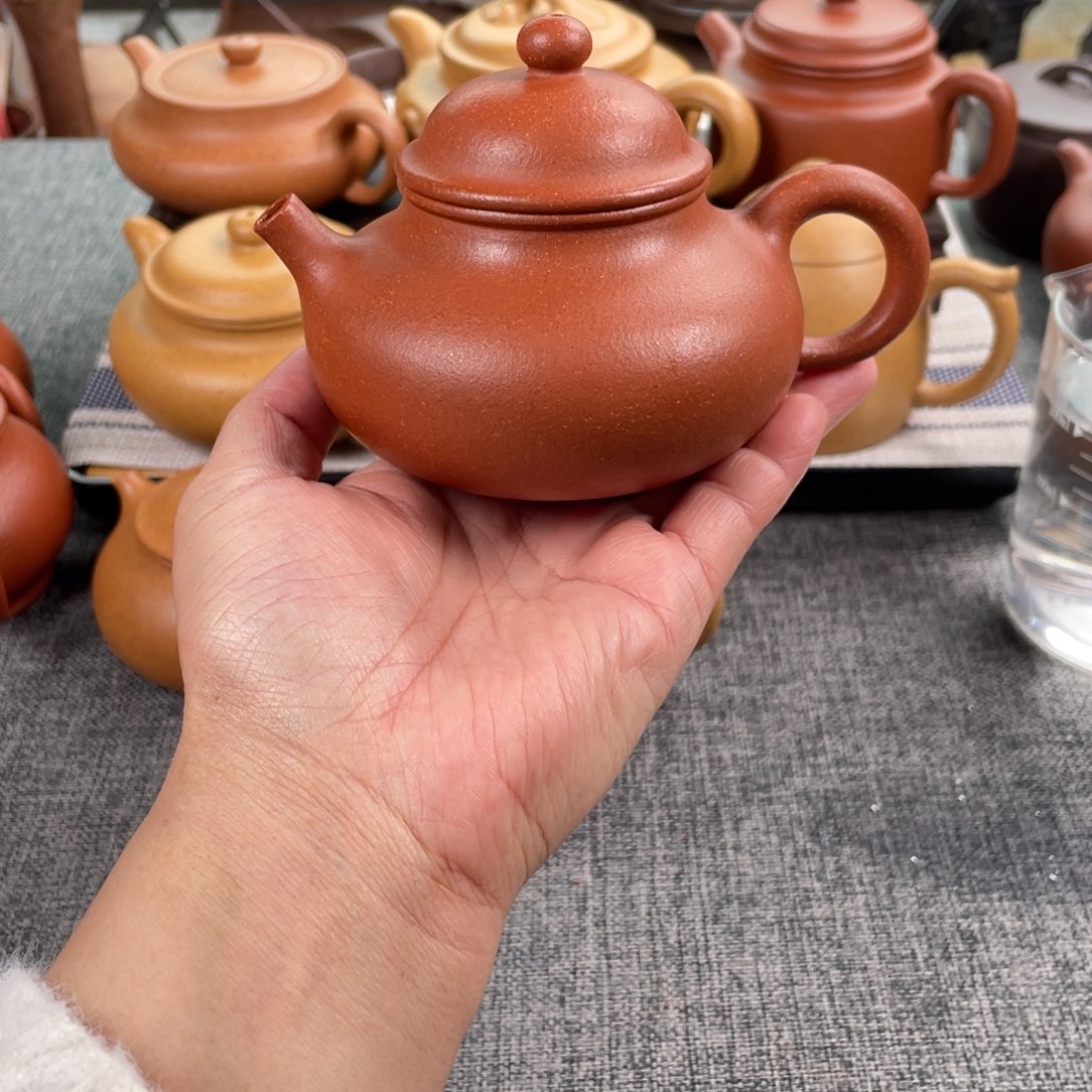 紫砂茶壶红降坡容天全手190