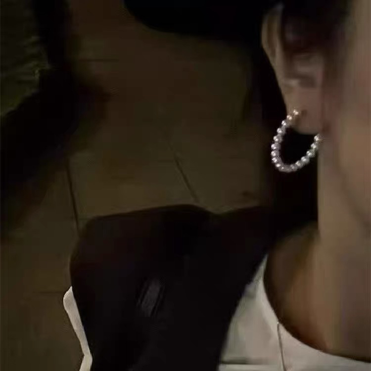 合金耳饰 耳圈女C形网红高级感耳环ins风小红书耳饰