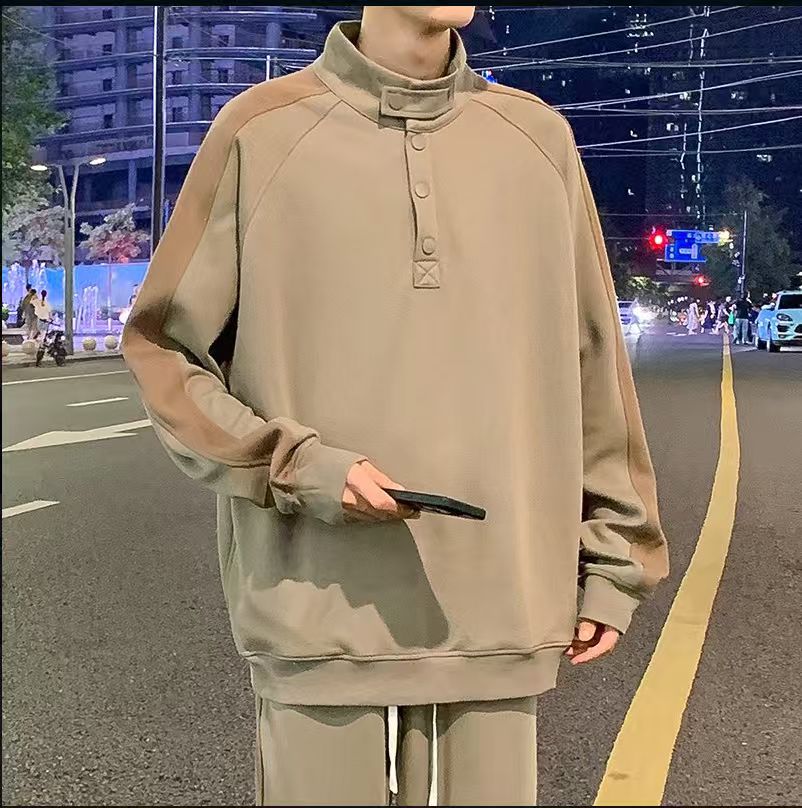【JAY】美式高街拼接宽松休闲卫衣308#