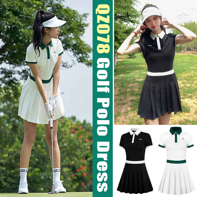 2026夏季高尔夫服装女短裙女装连衣裙女裙网球裙女士运动裙子