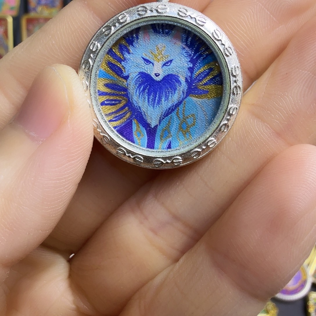 吊坠十三纯手绘2.0小九唐卡